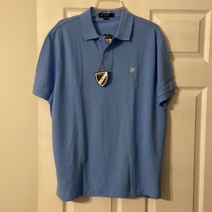 Cremieux Man Polo light blue color brand new with tag long 29” bust 42” size L